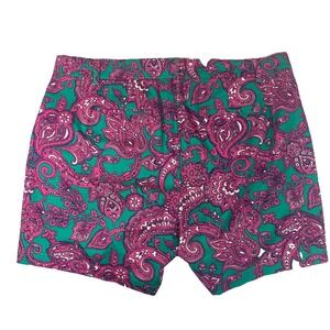 Crown‎ & Ivy  Curvy Caroline Shorts Size 18W Green Pink Paisley